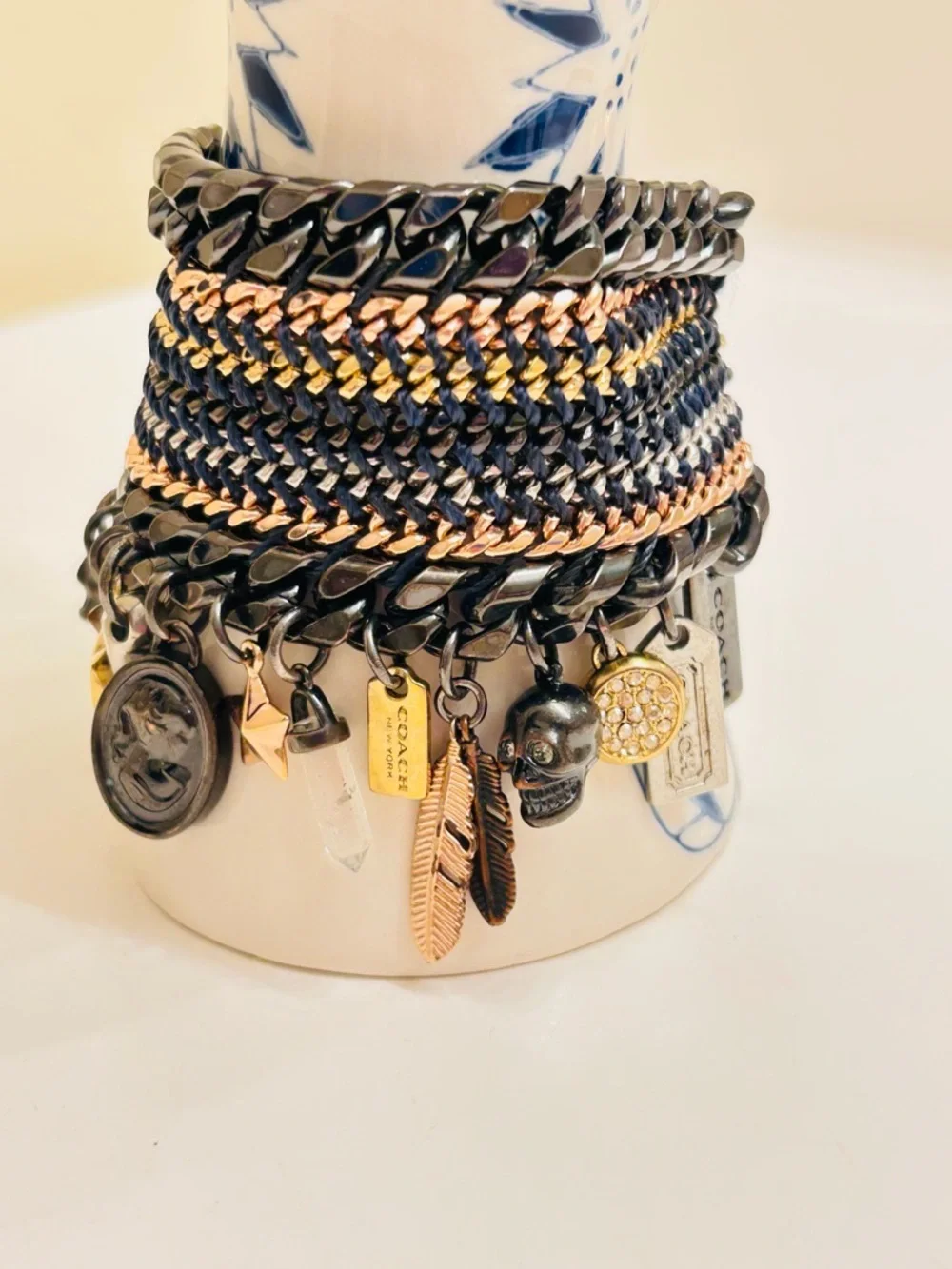 EXTREMELY RARE Coach Y2K Tribal Charm Bracelet - Picture 11 of 14